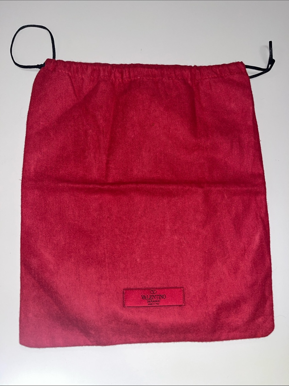 Valentino Red Drawstring Dust Pouch / Dust Bag